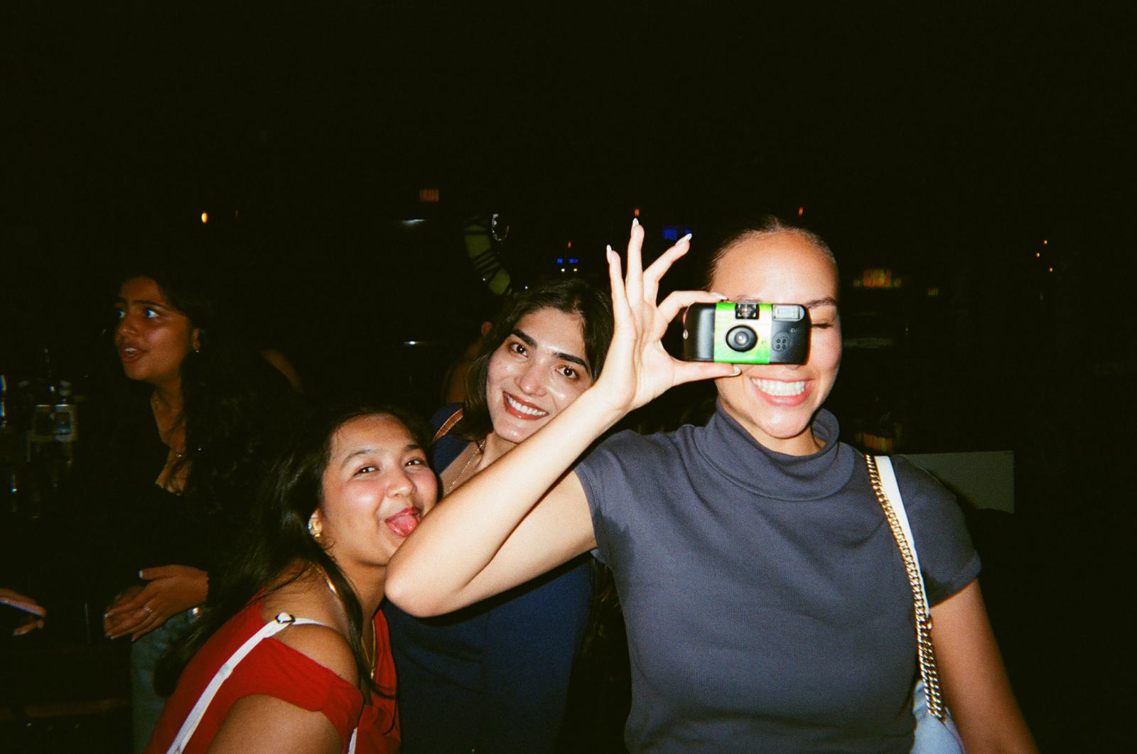 a disposable camera pointed right back at ours