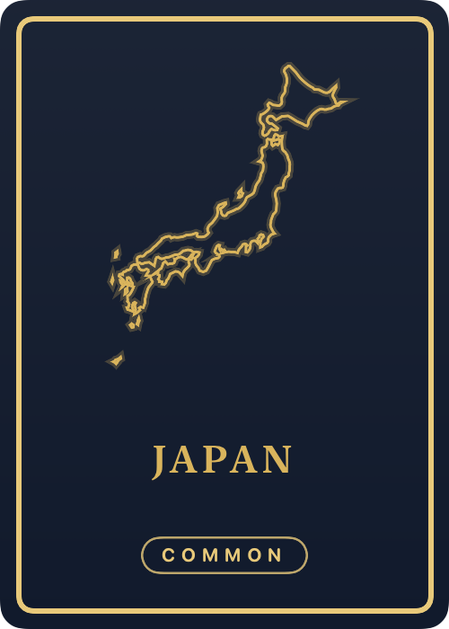 japan minted at common