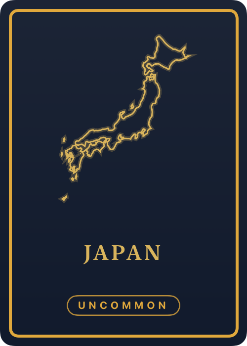 japan minted at uncommon